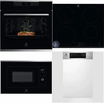 Set domácích spotřebičů ELECTROLUX KOEBP39X + ELECTROLUX LIR60433B + ELECTROLUX LMS2203EMX + ELECTROLUX EEM43300IX