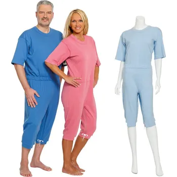 Dámský overall Overal pro pacienty krátký se zipem na nohavicích Velikost: S, Barva: Světle modrá