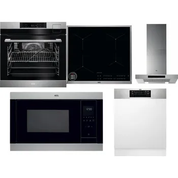 Set domácích spotřebičů AEG BSK792380M + AEG Mastery SenseBoil IAE64413XB + AEG Mastery DBB5660HM + AEG Mastery MSB2547D-M + AEG FEE72706PM