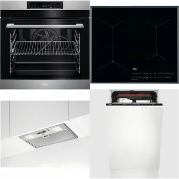 Set domácích spotřebičů AEG BPK742380M + AEG Mastery SenseFry IAE64431FB + AEG DGB3523S + AEG Mastery MaxiFlex FSE73507P