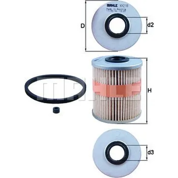 Palivový filtr Palivový filtr, , 164039587R, 1640500Q0C, 1640500QAC, 4412830, 4416250, 4421864, 7701208613, 7701475229, 93161121, 93185982, 93198403, 95508002, KNECHT, KX 218D