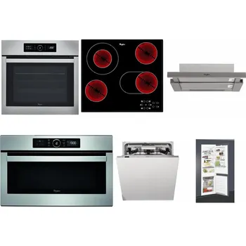 Set domácích spotřebičů WHIRLPOOL ABSOLUTE AKZ9 6230 IX + WHIRLPOOL AKT 8190/BA + WHIRLPOOL AKR 5390/1 IX + WHIRLPOOL ABSOLUTE AMW 730 IX + WHIRLPOOL WIO 3T133 PLE + WHIRLPOOL ART 65031