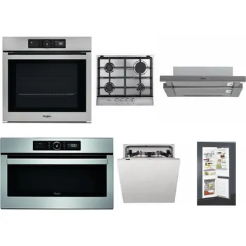 Set domácích spotřebičů WHIRLPOOL AKZ9 9480 IX + WHIRLPOOL AKR 351/IX + WHIRLPOOL AKR 749/1 IX + WHIRLPOOL ABSOLUTE AMW 730 IX + WHIRLPOOL WIC 3C33 PFE + WHIRLPOOL ART 65031