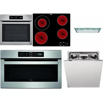 Set domácích spotřebičů WHIRLPOOL ABSOLUTE AKZ9 6230 IX + WHIRLPOOL AKT 8130/NE + WHIRLPOOL AKR 650/1 IX + WHIRLPOOL ABSOLUTE AMW 730 IX + WHIRLPOOL WIO 3T133 PLE