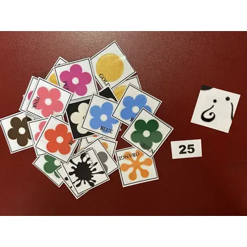 Pexeso HandMade by VeJa Pexeso vel.L č.25 - Barvy - anglicky (24kousků)