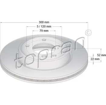 Brzdový kotouč Brzdový kotouč, , 34111164539, 34116864058, TOPRAN, 500 572