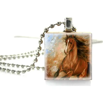 Řetízek Náhrdelník a přívěsek kůň