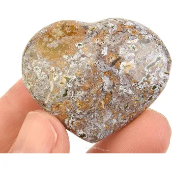 Přírodní kámen Jaspis oceánový srdce 24g z Madagaskaru