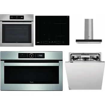 Set domácích spotřebičů WHIRLPOOL ABSOLUTE AKZ9 6230 IX + WHIRLPOOL WL B8160 NE + WHIRLPOOL WHBS 62F LT K + WHIRLPOOL ABSOLUTE AMW 730 IX + WHIRLPOOL WIO 3T133 PLE