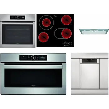 Set domácích spotřebičů WHIRLPOOL ABSOLUTE AKZ9 6230 IX + WHIRLPOOL AKT 8190/BA + WHIRLPOOL AKR 650/1 IX + WHIRLPOOL ABSOLUTE AMW 730 IX + WHIRLPOOL WSBO 3O34 PF X