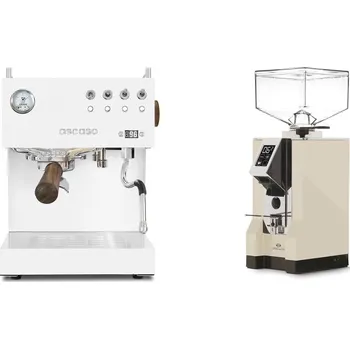 Kávovar Ascaso Steel DUO PID, White&Wood + Eureka Mignon Specialita, CR…