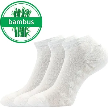 Dámské ponožky VOXX Ponožky nízké bambusové BENG s masážním chodidlem BÍLÉ (3 páry) 35-38 119606