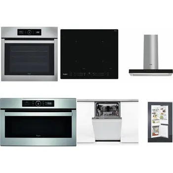 Set domácích spotřebičů WHIRLPOOL ABSOLUTE AKZ9 6230 IX + WHIRLPOOL WL S7260 NE + WHIRLPOOL WHBS 62F LT K + WHIRLPOOL ABSOLUTE AMW 730 IX + WHIRLPOOL WSIO 3O34 PFE X + WHIRLPOOL ART 65031