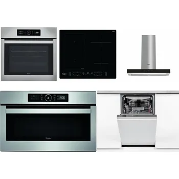 Set domácích spotřebičů WHIRLPOOL ABSOLUTE AKZ9 6230 IX + WHIRLPOOL WL B8160 NE + WHIRLPOOL WHBS 62F LT K + WHIRLPOOL ABSOLUTE AMW 730 IX + WHIRLPOOL WSIO 3O34 PFE X