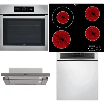 Set domácích spotřebičů WHIRLPOOL ABSOLUTE AKZ9 6230 IX + WHIRLPOOL AKT 8130/NE + WHIRLPOOL AKR 5390/1 IX + WHIRLPOOL WBC 3C34 PF X