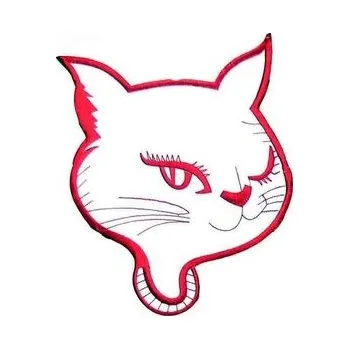 Nášivka Nášivka velká - Kočičí hlava bílá s náhrdelníkem