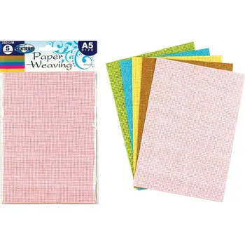 Barevný papír Ditipo Papír tkaný A5 5 barev 148 x 210 mm