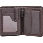 Visconti pánská kožená peněženka na bankovky a mince hnědá tmavá