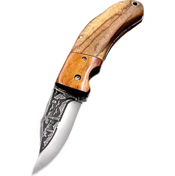 Multifunkční nůž Outdoorový skládací nůž 20,5cm/12cmcm/hnědá