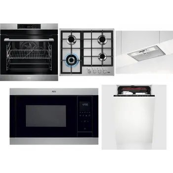 Set domácích spotřebičů AEG BPK742380M + AEG Mastery StepPower HGB64420SM + AEG DGB3523S + AEG Mastery MSB2547D-M + AEG Mastery MaxiFlex FSE73507P