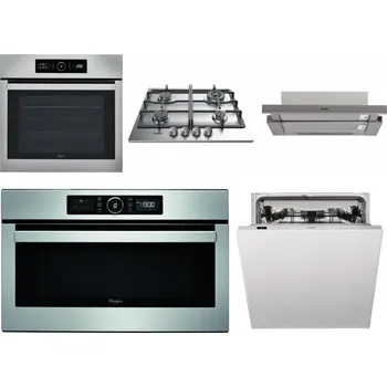 Set domácích spotřebičů WHIRLPOOL ABSOLUTE AKZ9 6230 IX + WHIRLPOOL TKRL 661 IX EU + WHIRLPOOL AKR 5390/1 IX + WHIRLPOOL ABSOLUTE AMW 730 IX + WHIRLPOOL WIC 3C33 PFE