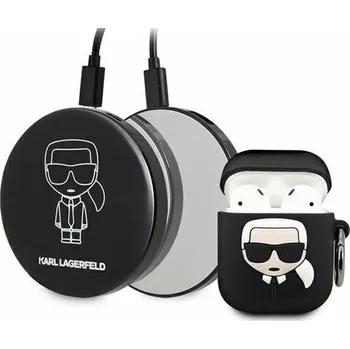 Karl Lagerfeld KLBPPBOA2K Ikonik nabíjecí pouzdro pro AirPods + Power Bank černé