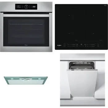 Set domácích spotřebičů WHIRLPOOL ABSOLUTE AKZ9 6230 IX + WHIRLPOOL WL S7260 NE + WHIRLPOOL AKR 650/1 IX + WHIRLPOOL WSIC 3M27 C