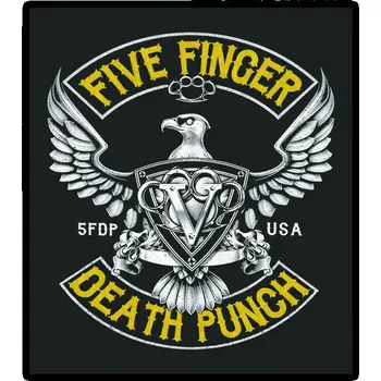 Nášivka nášivka na záda, zádovka Five Finger Death Punch - 5FDP USA