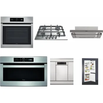 Set domácích spotřebičů WHIRLPOOL ABSOLUTE AKZ9 6230 IX + WHIRLPOOL TKRL 661 IX EU + WHIRLPOOL AKR 5390/1 IX + WHIRLPOOL ABSOLUTE AMW 730 IX + WHIRLPOOL WSBO 3O34 PF X + WHIRLPOOL ART 65031
