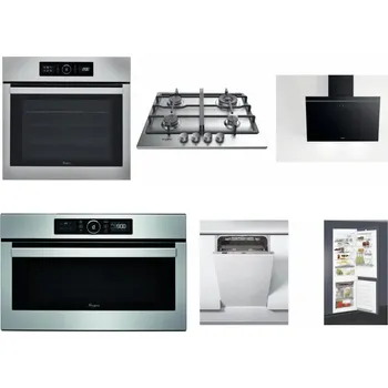 Set domácích spotřebičů WHIRLPOOL ABSOLUTE AKZ9 6230 IX + WHIRLPOOL TKRL 661 IX EU + WHIRLPOOL AKR 62F LT K + WHIRLPOOL ABSOLUTE AMW 730 IX + WHIRLPOOL WSIC 3M27 C + WHIRLPOOL ART 65031