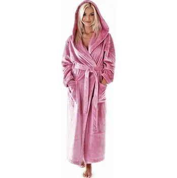 Dámské noční prádlo dámský župan Vestis 3156 SIENA dlouhá 3352 růžová L růžová