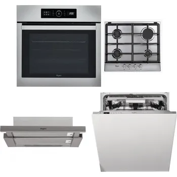 Set domácích spotřebičů WHIRLPOOL ABSOLUTE AKZ9 6230 IX + WHIRLPOOL AKR 351/IX + WHIRLPOOL AKR 5390/1 IX + WHIRLPOOL WIO 3T133 PLE