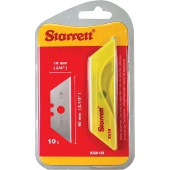 Pracovní nůž STARRETT KS01R lichoběžníkové náhradní čepele pro skalpelový nůž S011 - 10 ks