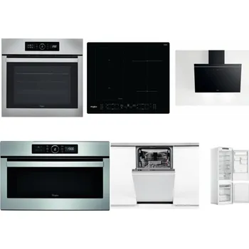 Set domácích spotřebičů WHIRLPOOL ABSOLUTE AKZ9 6230 IX + WHIRLPOOL WL B8160 NE + WHIRLPOOL AKR 62F LT K + WHIRLPOOL ABSOLUTE AMW 730 IX + WHIRLPOOL WSIO 3O34 PFE X + WHIRLPOOL WHC18 T311