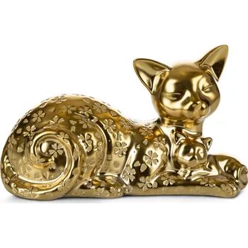 Váza DEKORAČNÍ FIGURKA KITA 22X9X14 CM ZLATÁ