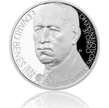 2014 - Stříbrná medaile Českoslovenští prezidenti - Edvard Beneš