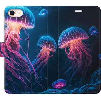Pouzdro na mobilní telefon Flipové pouzdro iSaprio - Jellyfish - iPhone 7/8/SE 2020
