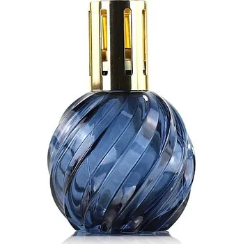 Aroma lampa ASHLEIGH & BURWOOD Velká katalytická lampa SPIRAL BLUE skleněná modrá