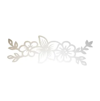 Samolepící dekorace SAMOLEPKA Květina dekor 037 pravá (82 - odrazková reflexní bílá) NA AUTO, NÁLEPKA, FÓLIE, POLEP, TUNING, VLASTNÍ TEXT, TISK, AUTOSAMOLEPKY.cz, POLEPY, OBRÁZEK, LOGO, SAMOLEPKY