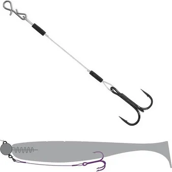 Delphin Návazce na nástrahy s trojháčkem FLR 3ks Balení: 12 cm trojháček 2