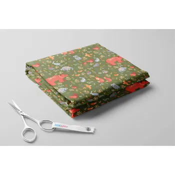 Fleece antipilling, Magická zvířátka Barva: Olivová