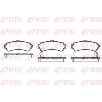 Brzdová destička Sada brzdových destiček, kotoučová brzda REMSA 0607.02