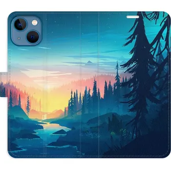 Pouzdro na mobilní telefon Flipové pouzdro iSaprio - Magical Landscape - iPhone 13