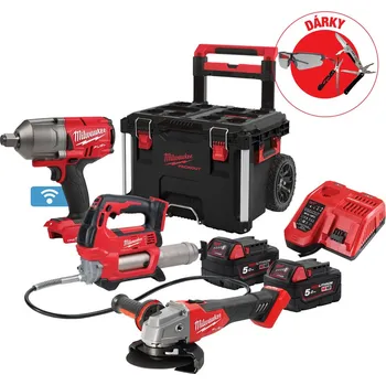 Sada nářadí MILWAUKEE Sada nářadí pro zemědělce M18 ONEF34GF-502P, 2x5.0Ah + Dárek