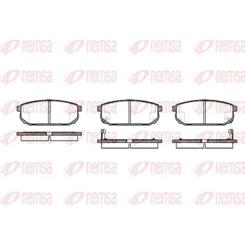 Brzdová destička Sada brzdových destiček, kotoučová brzda REMSA 1042.02