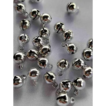 Rolničky Ø6 mm barva stříbrná