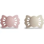 FRIGG dudlíky Lucky silikon 2 ks Cream, Blush vel.1