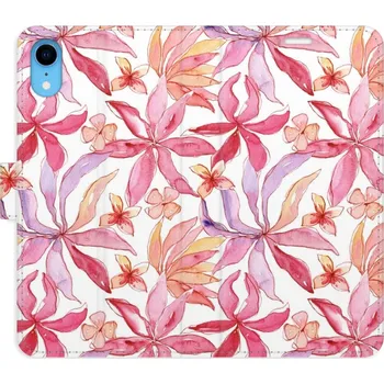 Pouzdro na mobilní telefon Flipové pouzdro iSaprio - Flower Pattern 10 - iPhone XR