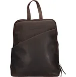 Dámský kožený batoh Greenwood Jade - tmavě hnědá