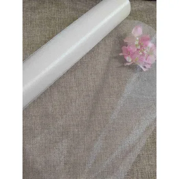 Krajka Organza střední lesk šíře 36 cm krémová